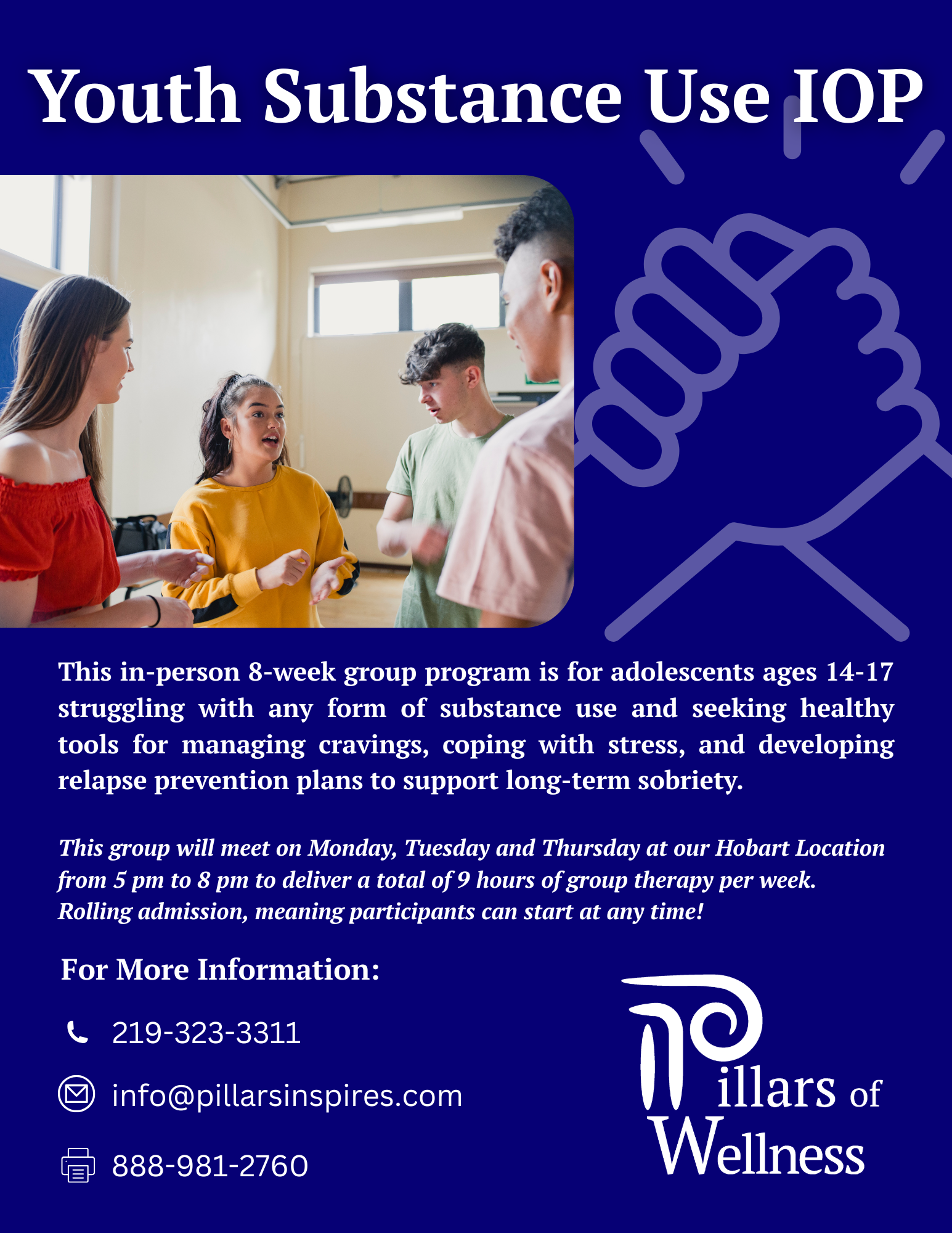 Youth Substance Use IOP Flyer