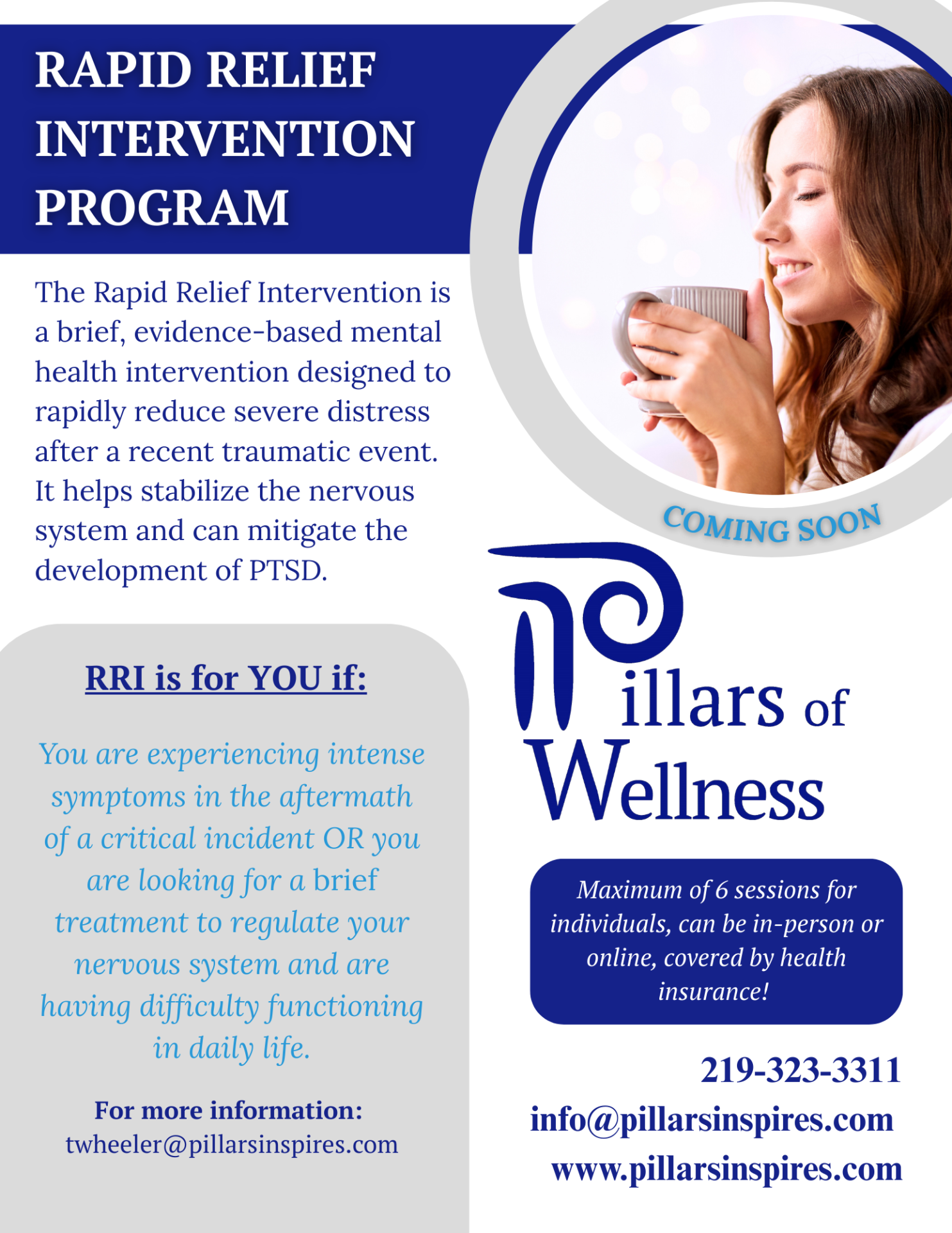 Rapid Relief Intervention Program Flyer
